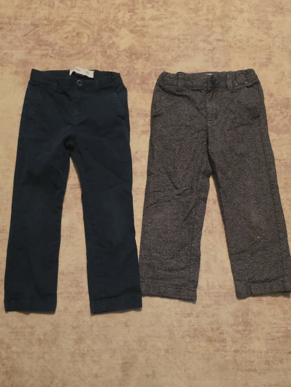 Old Navy Kids Navy Dress Pants and Gray Casual Bottoms - Pack of Two